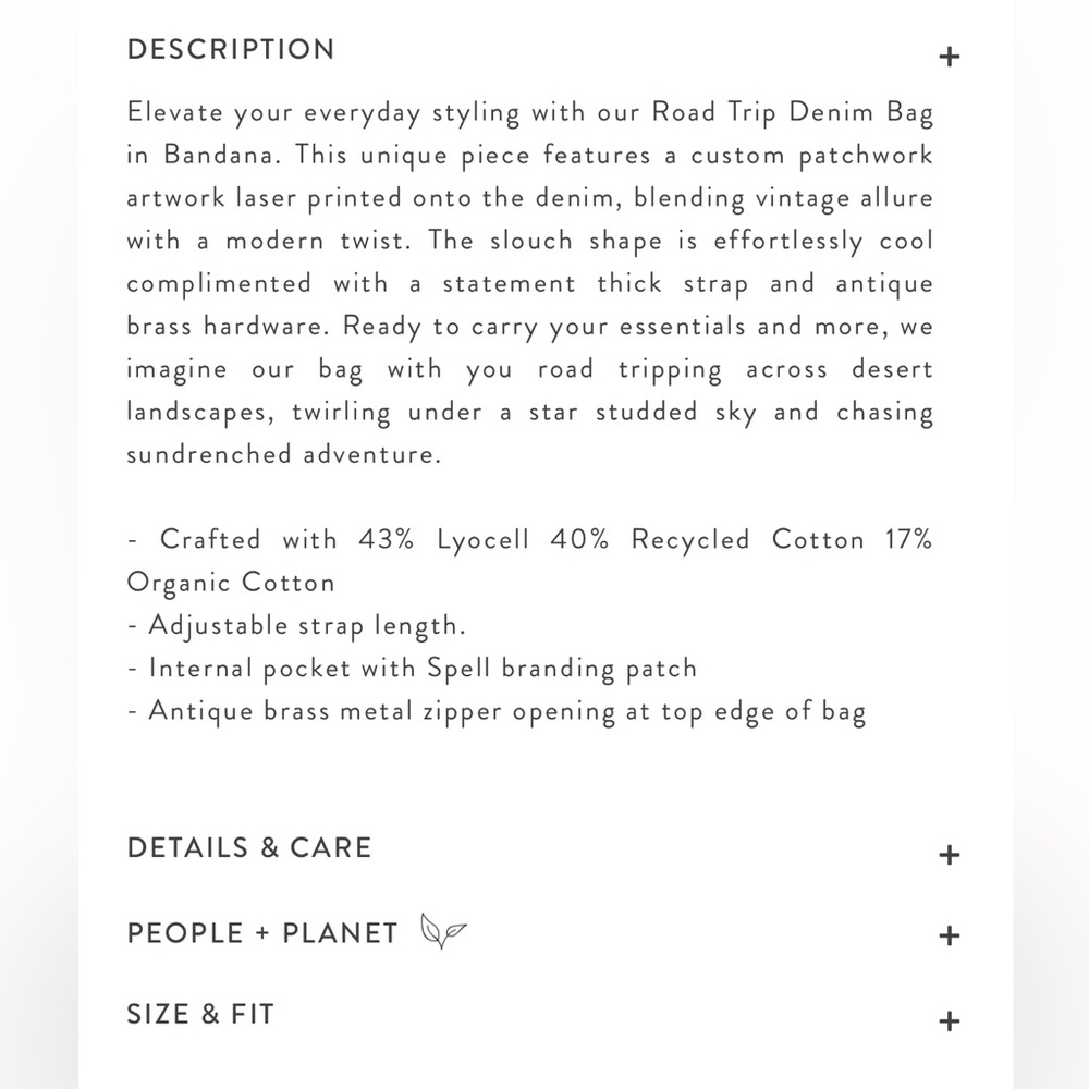 Road Trip Denim Bag - Picture 2 of 12